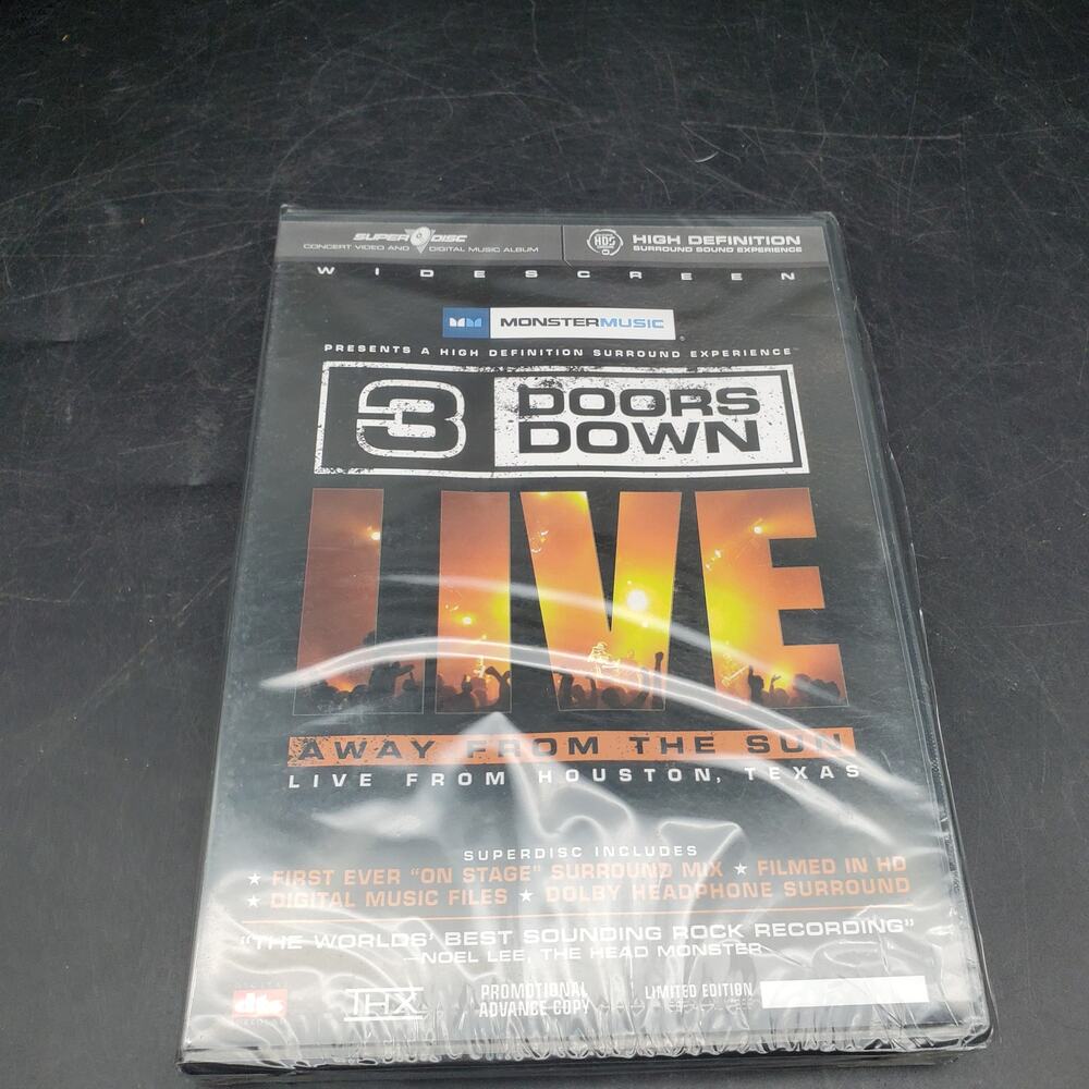 3 Doors Down Live Away From The Sun DVD Factory Sealed New